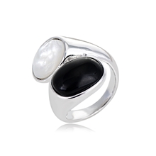 Show details for Reasonably Priced Black Zinc Alloy Fashion Ring in Exclusive Design