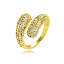 Show details for Copper or Brass White Fashion Ring with Full Guarantee