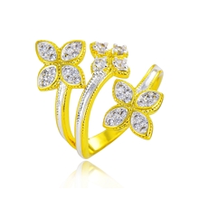 Show details for Copper or Brass Cubic Zirconia Fashion Ring with Unbeatable Quality