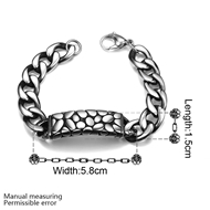 Picture of Cheap Stainless Steel Oxide Fashion Bracelet for Ladies