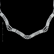 Picture of Low Price Rhinestone Mesh 3 Pieces Jewelry Sets