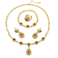 Picture of Oem Red Gold Plated 4 Pieces Jewelry Sets