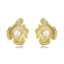 Show details for Fancy Flower Gold Plated Stud Earrings