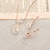 Picture of Trendy Rose Gold Plated White Necklace and Earring Set with No-Risk Refund