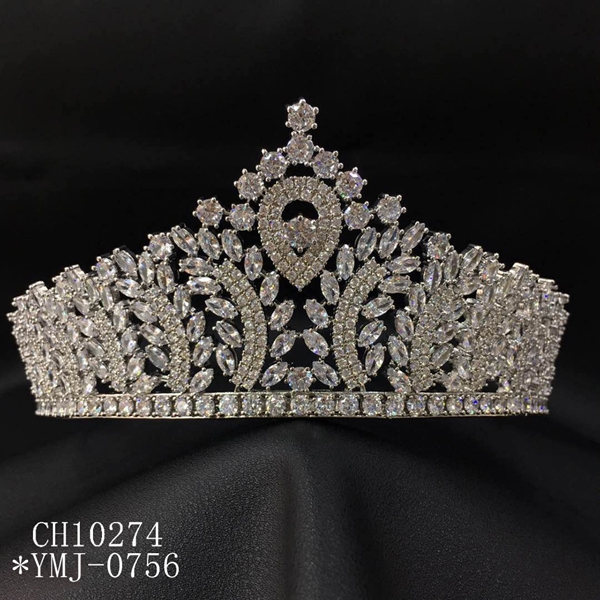 Picture of Sparkly Casual Platinum Plated Crown