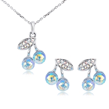 Show details for Nickel Free Platinum Plated Casual Necklace and Earring Set with Easy Return
