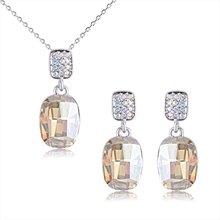 Show details for Most Popular Swarovski Element Casual Necklace and Earring Set