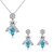 Picture of Delicate Swarovski Element Zinc Alloy Necklace and Earring Set