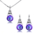 Picture of Purchase Platinum Plated Swarovski Element Necklace and Earring Set with Wow Elements