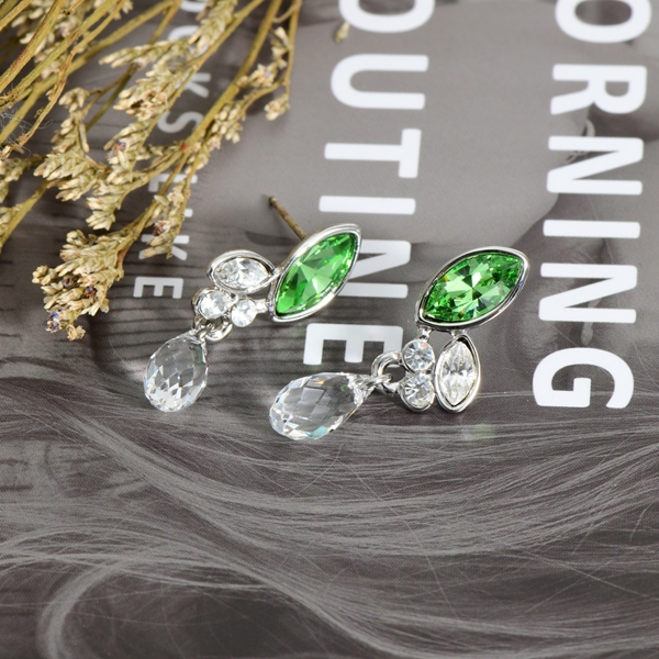 Picture of Latest Casual Swarovski Element Dangle Earrings