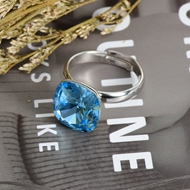 Show details for New Season Blue Fashion Adjustable Ring with SGS/ISO Certification