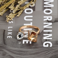 Show details for Nickel Free Rose Gold Plated Fashion Adjustable Ring with No-Risk Refund