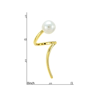 Picture of Touching And Meaningful Venetian Pearl Brass Drop & Dangle
