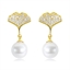 Show details for Delicate White Dangle Earrings with Speedy Delivery