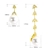 Picture of Bulk Gold Plated Cubic Zirconia Dangle Earrings with Speedy Delivery