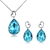 Picture of Classic Artificial Crystal Necklace and Earring Set Online Only