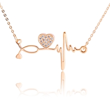 Show details for Inexpensive Rose Gold Plated Delicate Pendant Necklace from Reliable Manufacturer