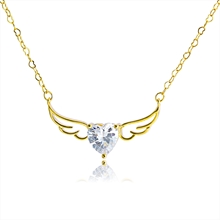 Show details for Pretty Cubic Zirconia Delicate Pendant Necklace