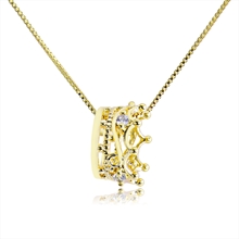 Show details for Irresistible White Gold Plated Pendant Necklace For Your Occasions