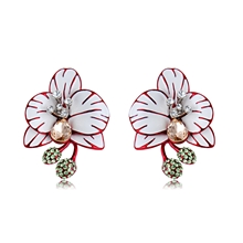 Show details for Low Price Zinc Alloy Red Stud Earrings from Trust-worthy Supplier
