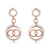 Picture of Impressive White Enamel Dangle Earrings with Low MOQ