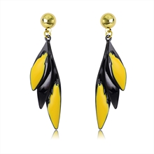Show details for Popular Enamel Yellow Dangle Earrings