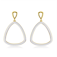 Picture of Pretty Enamel Gold Plated Dangle Earrings