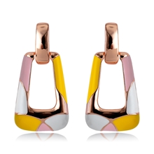 Show details for Unusual Casual Enamel Dangle Earrings