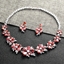 Show details for Copper or Brass Cubic Zirconia Necklace and Earring Set at Great Low Price