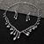 Picture of Luxury Platinum Plated Necklace and Earring Set for Female