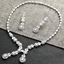 Show details for Casual Platinum Plated Necklace and Earring Set with Speedy Delivery