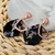 Picture of Brand New Black Resin Dangle Earrings for Female