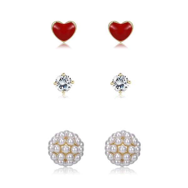 Picture of Fast Selling Red Cubic Zirconia Stud Earrings from Editor Picks