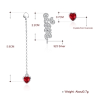Picture of Eye-Catching Red Swarovski Element Dangle Earrings with Member Discount