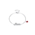 Picture of Nickel Free Platinum Plated Red Fashion Bracelet with No-Risk Refund