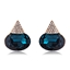 Show details for Hot Selling Blue Rose Gold Plated Stud Earrings from Top Designer