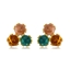 Show details for Zinc Alloy Colorful Stud Earrings from Certified Factory