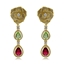 Show details for Copper or Brass Gold Plated Dangle Earrings From Reliable Factory
