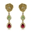 Show details for Copper or Brass Gold Plated Dangle Earrings From Reliable Factory