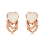 Show details for Designer Rose Gold Plated Shell Stud Earrings with No-Risk Return