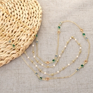 Picture of Funky Casual Artificial Pearl Long Chain Necklace