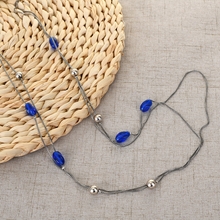 Show details for Buy Platinum Plated Casual Long Chain Necklace with Price