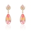 Show details for Irresistible Pink Gold Plated Dangle Earrings For Your Occasions