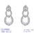 Picture of Nickel Free Platinum Plated Copper or Brass Dangle Earrings with No-Risk Refund