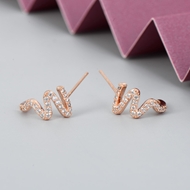 Picture of Distinctive White Copper or Brass Stud Earrings with Low MOQ