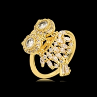 Picture of Top Animal Gold Plated Adjustable Ring