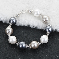 Show details for Nickel Free Platinum Plated Casual Fashion Bracelet with No-Risk Refund