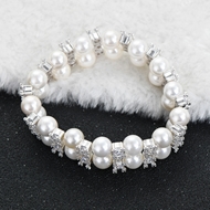 Show details for Classic Platinum Plated Fashion Bracelet with Beautiful Craftmanship