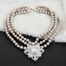 Show details for Need-Now Platinum Plated Cubic Zirconia Pendant Necklace from Editor Picks