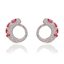 Show details for Luxury Platinum Plated Big Stud Earrings with Fast Shipping